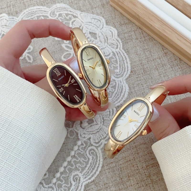 Luxury Lifestyle Women - Reloj de Pulsera de Cuarzo Ovalado