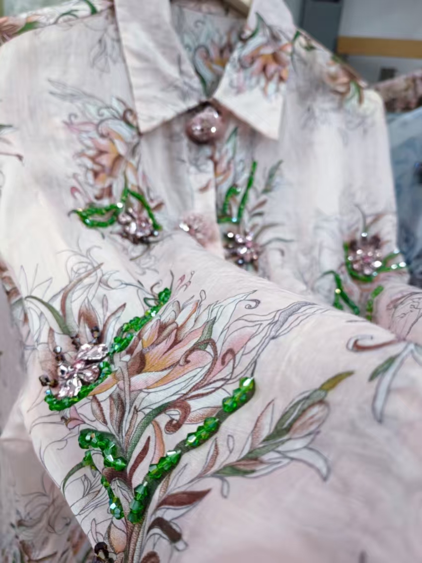 Luxury Lifestyle Women - Blusas de Fiesta con Cristales y