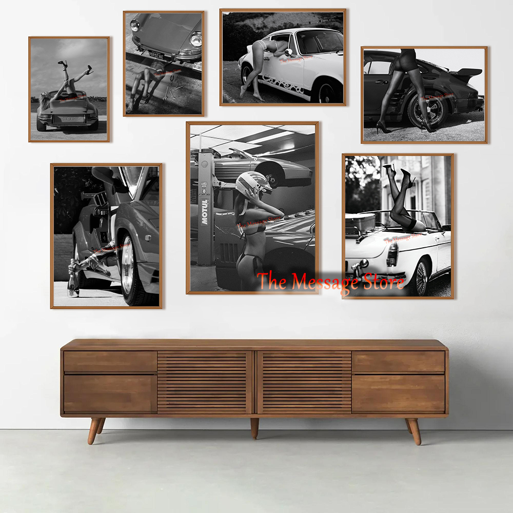 Póster de Lona con Diseño Retr - Luxury Lifestyle Girl reseña y precio