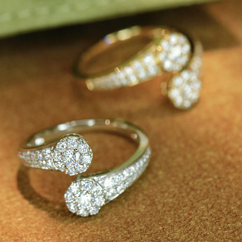 Anillo Abierto de Lujo Aazuo V - Luxury Lifestyle Girl reseña y precio