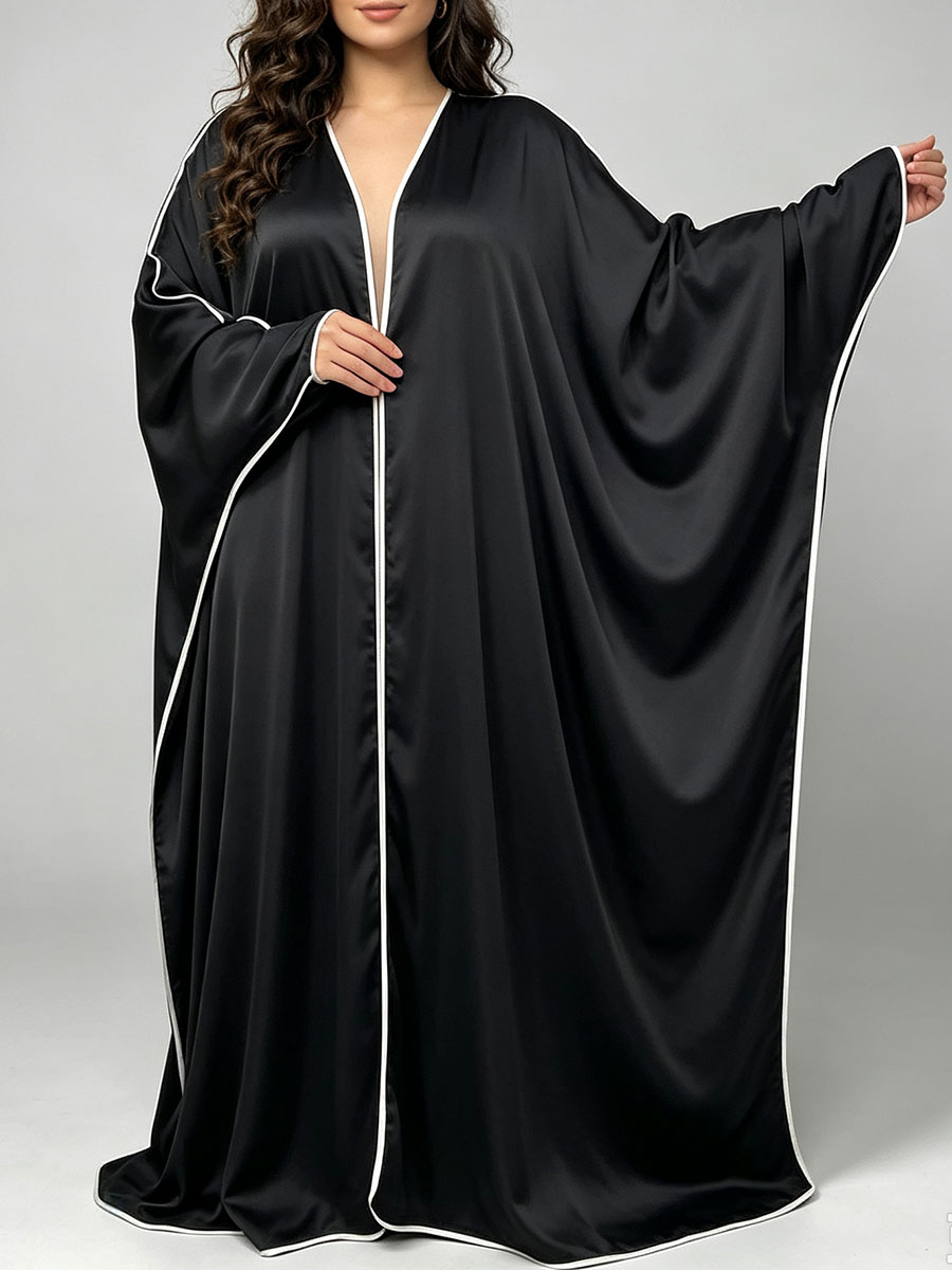 Elegante Abaya Kimono de Satén - Luxury Lifestyle Women reseña y precio