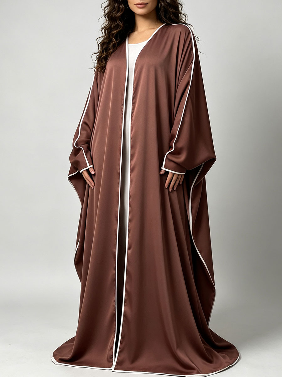 Elegante Abaya Kimono de Satén - Luxury Lifestyle Women reseña y precio