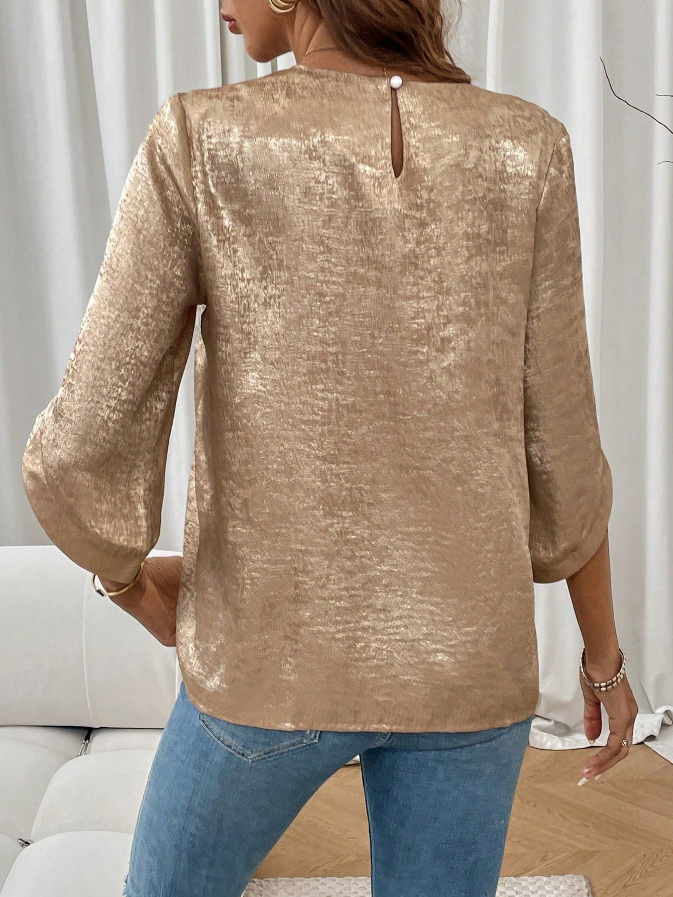 Blusa de Mujer de Color Sólido - Luxury Lifestyle Women reseña y precio