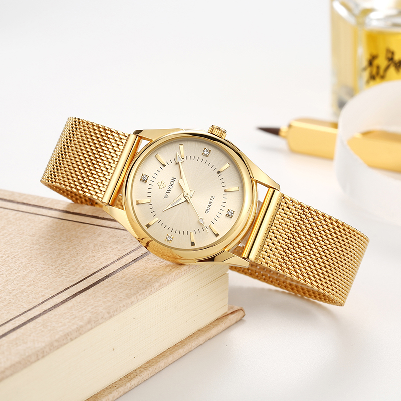 WWOOR, reloj dorado de marca d - Luxury Lifestyle Women reseña y precio