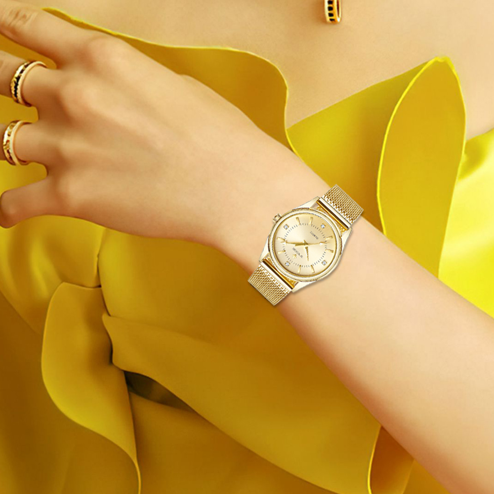 WWOOR, reloj dorado de marca d - Luxury Lifestyle Women reseña y precio